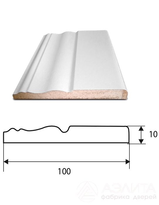 Фигурный наличник 10х100мм