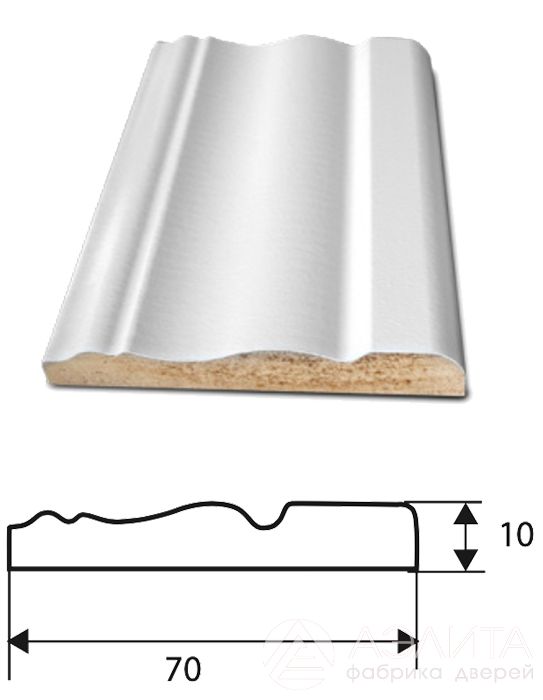 Фигурный наличник 10х70мм